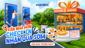 Khai trương cửa hàng Vua Nệm 57 Trần Hưng Đạo, P5, Cà Mau: Tham gia vòng quay may mắn – Nhận quà giá trị