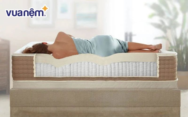 Nệm cao su nhân tạo có khả năng nâng đỡ cơ thể tối ưu