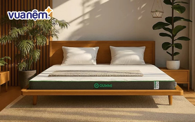Gummi Premium Detox cũng là loại nệm cao su mỏng được nhiều người đánh giá cao