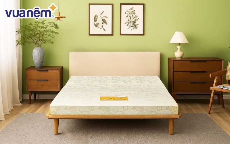 Nệm bông ép Vạn Thành 5cm Fantasy – vải Tricat