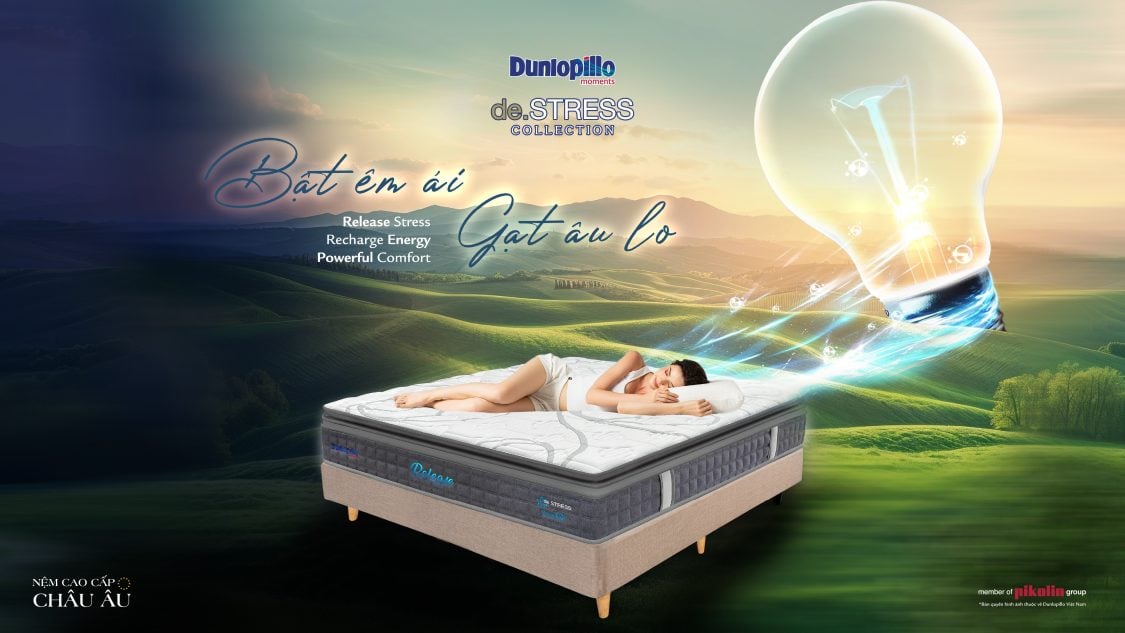 Bộ sưu tập nệm Dunlopillo de.STRESS