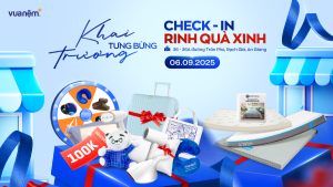 Khai trương cửa hàng Vua Nệm 36 – 36A Trần Phú, Rạch Giá, An Giang – Quay số trúng quà giá trị