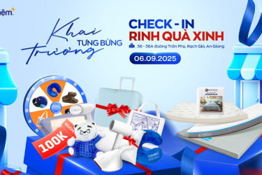 Khai trương cửa hàng Vua Nệm 36 - 36A Trần Phú, Rạch Giá, An Giang - Quay số trúng quà giá trị