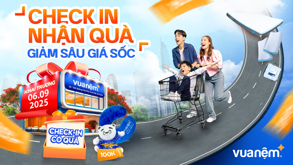 Khai trương cửa hàng Vua Nệm 36 - 36A Trần Phú, Rạch Giá, An Giang - Quay số trúng quà giá trị