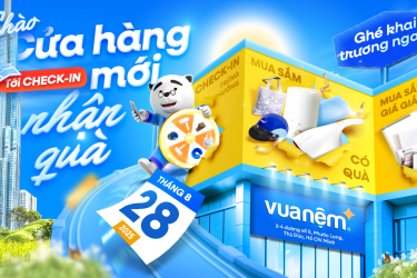 Khai trương Vua Nệm 2-4 Đường số 5, Phước Long, Thủ Đức - Ưu đãi lớn, check-in nhận quà