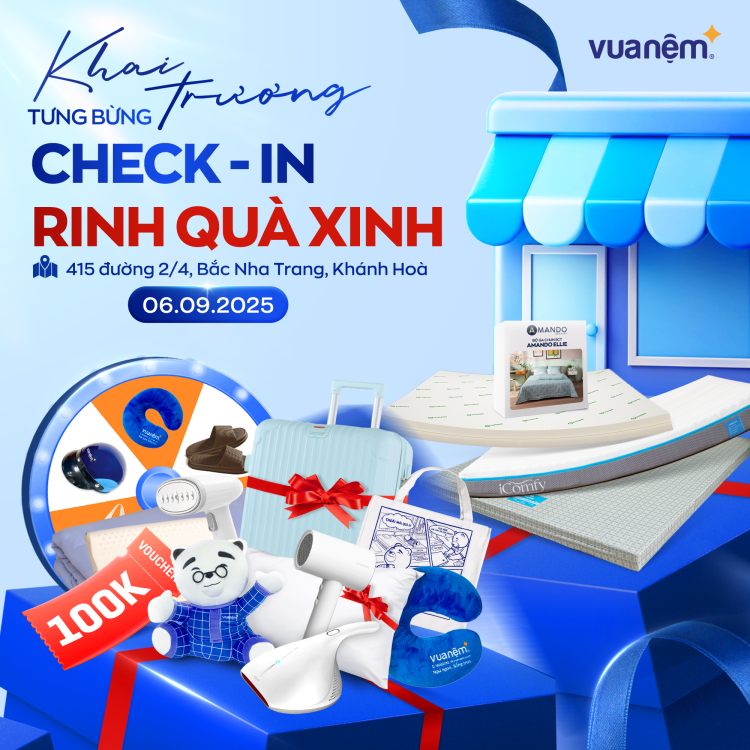 Khai trương tưng bừng - Check-in nhận quà xịn