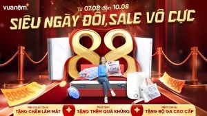 Vua Nệm sale ngày đôi: 8/8 Siêu Ngày Đôi – Sale Vô Cực