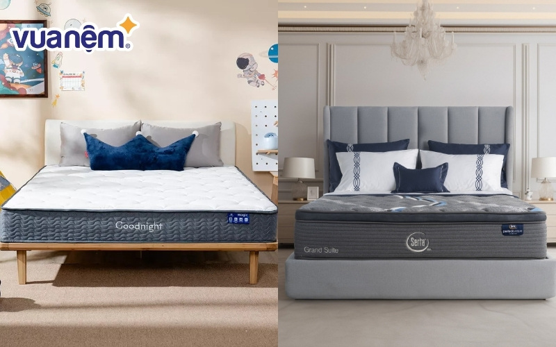 Nên nằm nệm Goodnight hay nệm Serta?