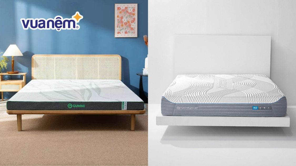 So sánh nệm Gummi và nệm Bedgear: Nệm nào êm, bền bỉ hơn?