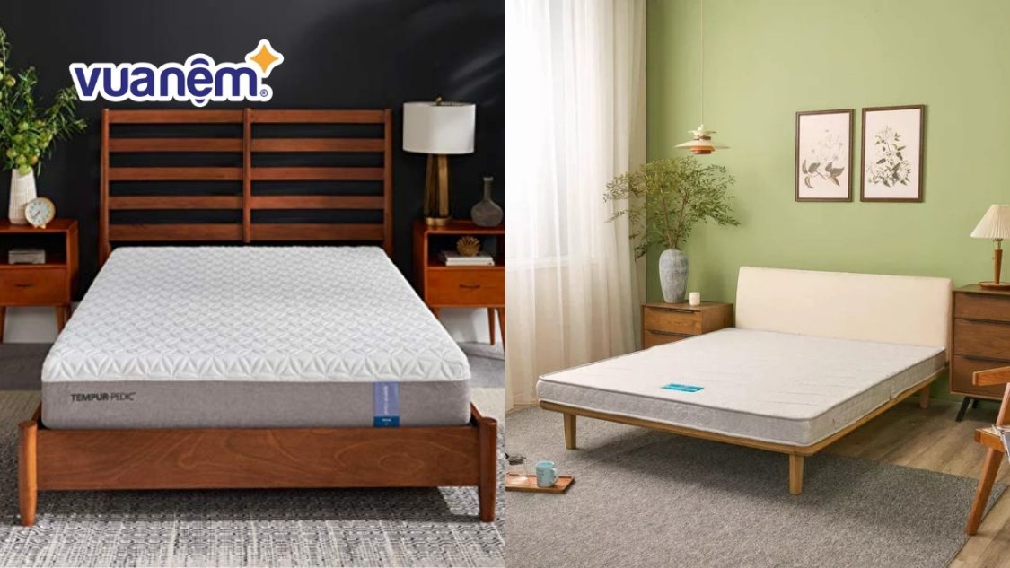 So sánh nệm Tempur và nệm Wonjun: Đặc điểm, giá cả, độ bền