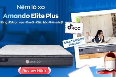 TikToker Diệp Tít ngủ ngon trọn đêm nhờ nệm lò xo Amando Elite Plus