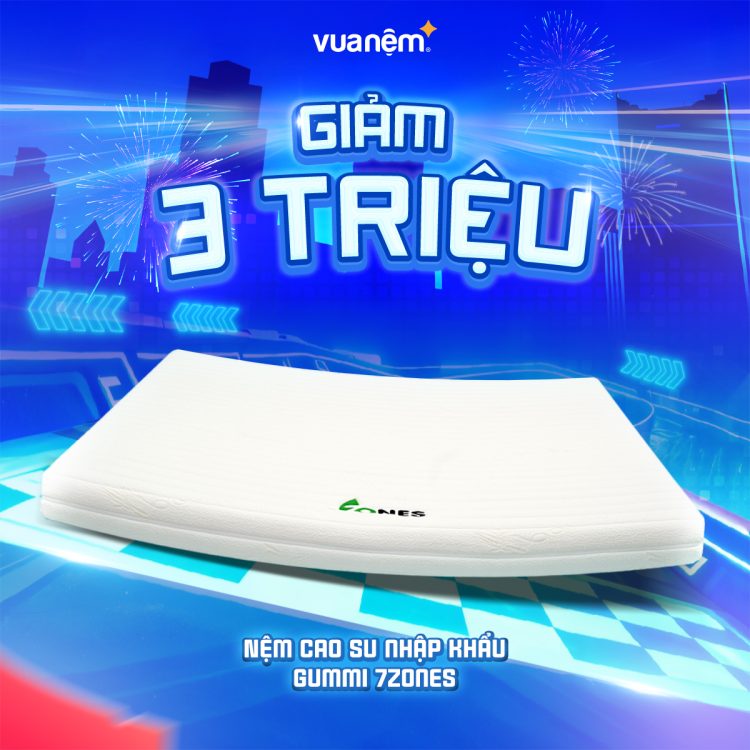 Nệm cao su Gummi 7zones