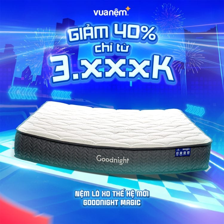 Nệm lò xo thế hệ mới Goodnight Magic