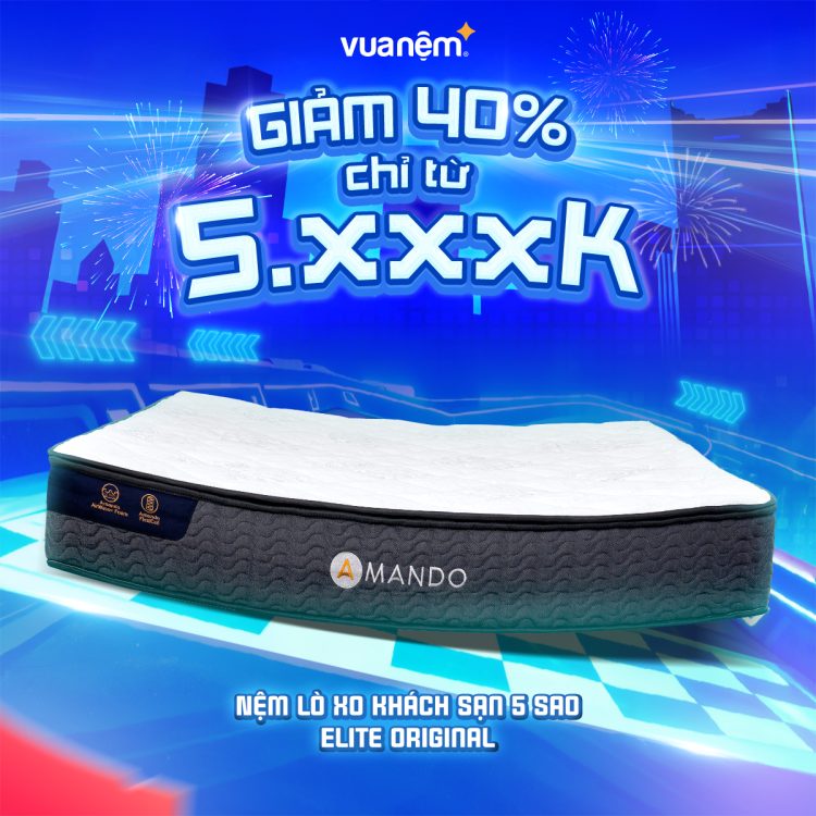 Nệm lò xo khách sạn 5 sao Amando Elite Original
