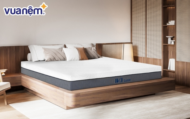 Nệm cao su hybrid IKI Luxe có độ dày 25cm