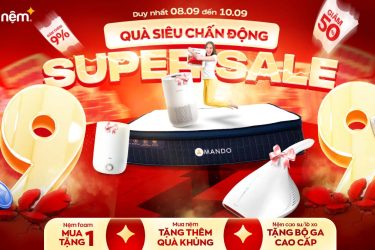 Vua Nệm sale ngày đôi: Super Sale 9.9 - Quà Siêu Chấn Động