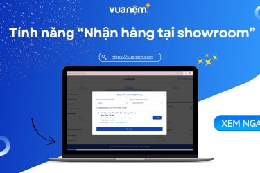 Vua Nệm ra mắt tính năng "Nhận hàng tại Showroom" trên website