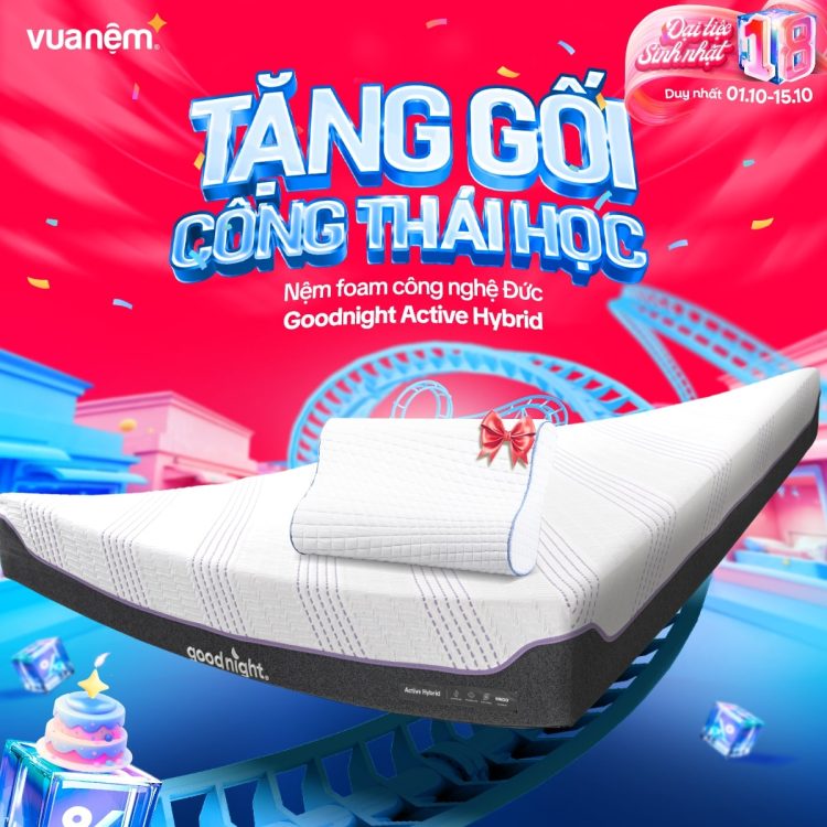 Nệm foam Goodnight Active Hybrid