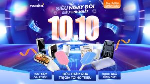 Vua Nệm Sale 10/10: Siêu Ngày Đôi – Siêu Sinh Nhật