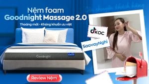 Tiktoker Saovaynghi “chia tay mất ngủ” nhờ nệm foam Goodnight Massage 2.0