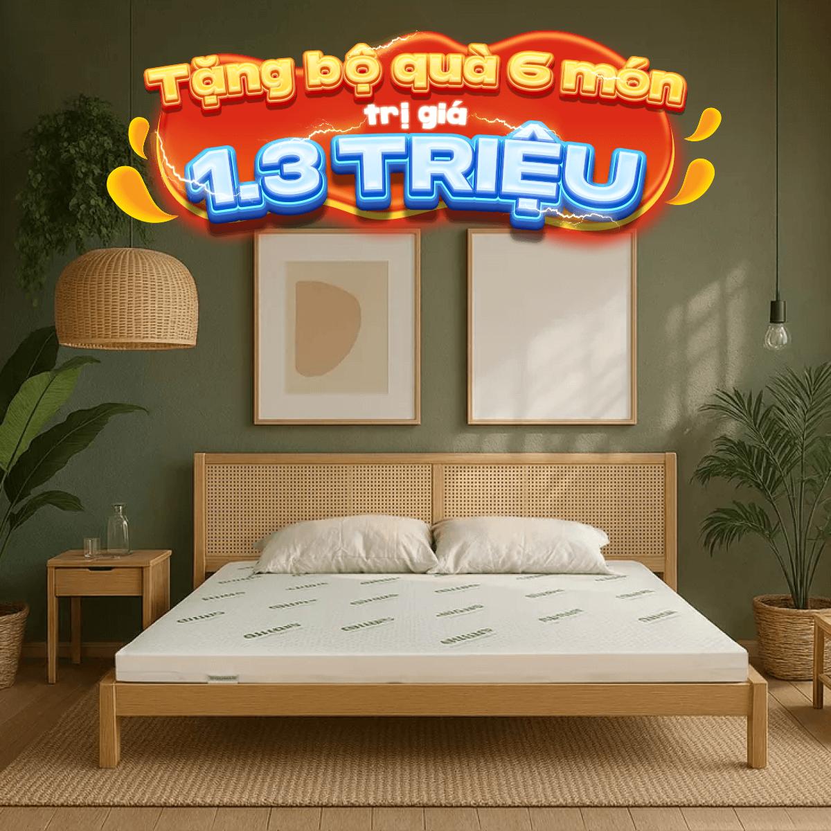 Nệm cao su thiên nhiên Gummi Classic thế hệ mới dày 5/10/15cm - Thumbnail
